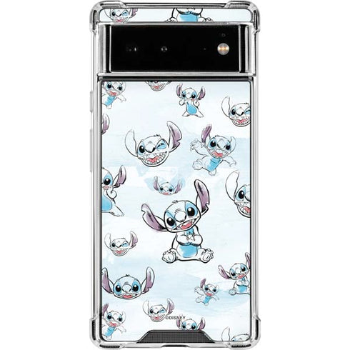 Disney Lilo and Stitch Pattern Google Pixel 6 Clear Case